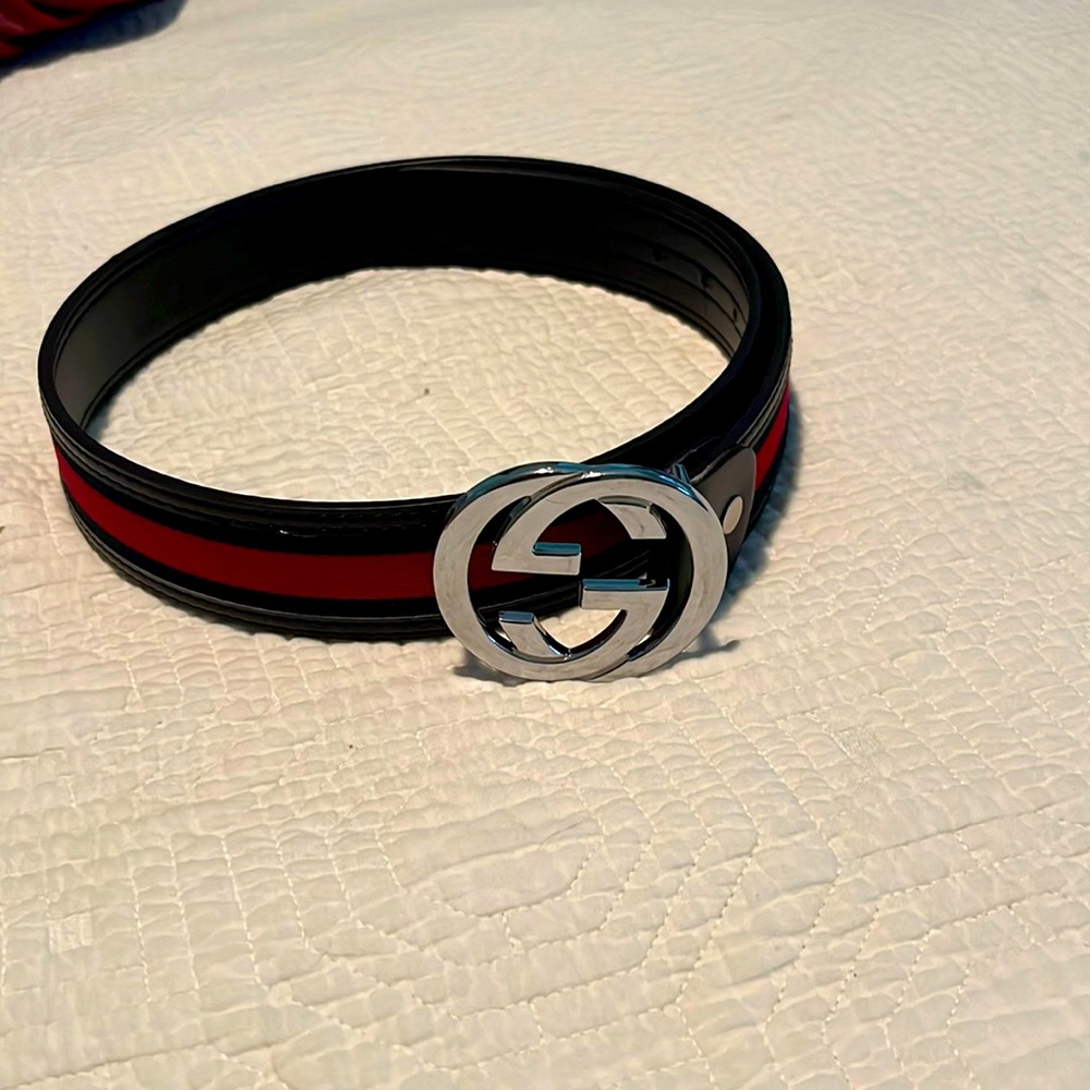 Genuine leather Gucci belt